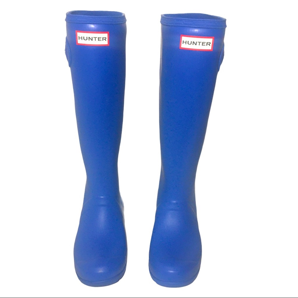Hunter Blue Tall High Rain Boots